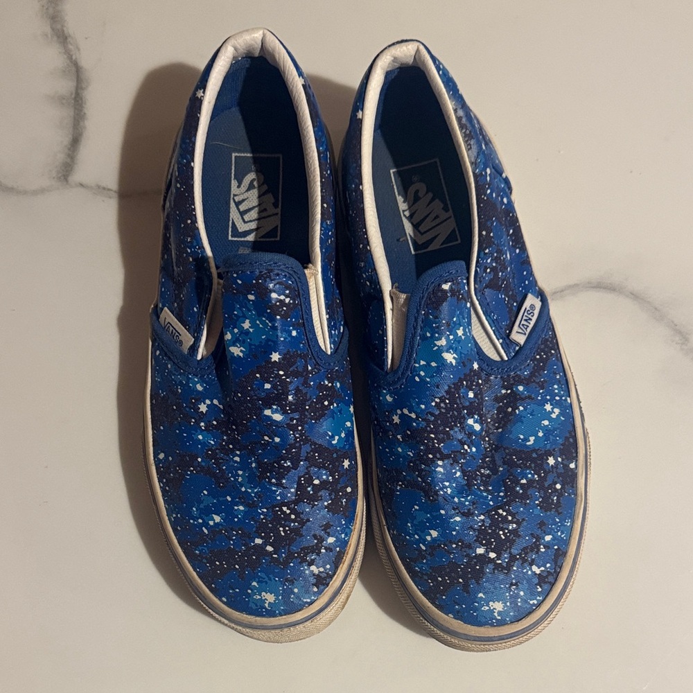 Vans Kids Cosmic Blue Slip-On Sneakers